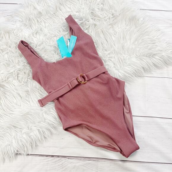 Melissa Odabash Rio CR Ridges Mocha Swimsuit Size IT 40 / US 4 - Picture 2 of 9